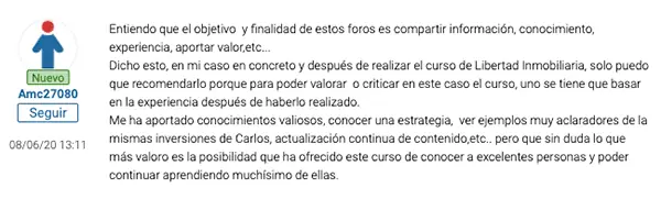 Testimonio alumno de Libertad Inmobiliaria