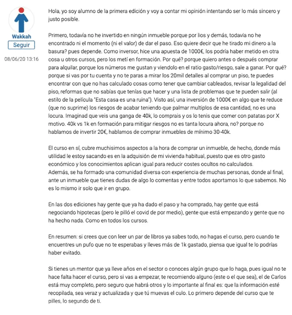 Testimonio alumno de Libertad inmobiliaria